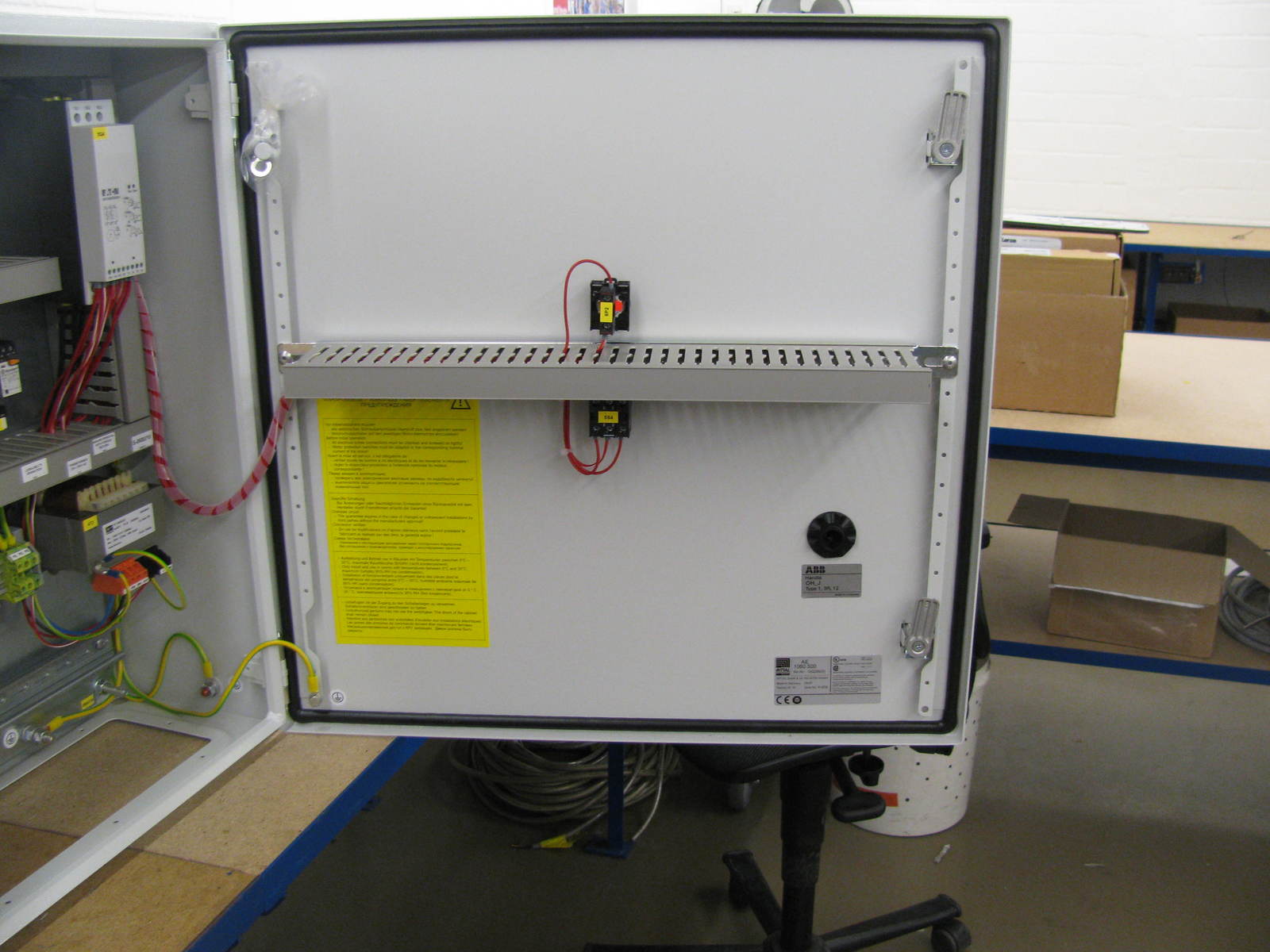 Control cabinet manure removal with pivoting unit 5.5kW